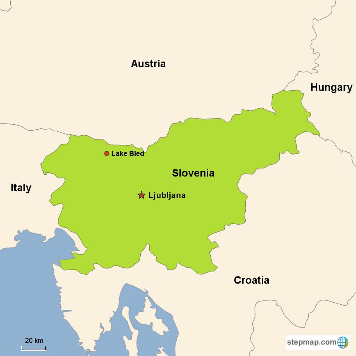 Карта Славенія Любляна