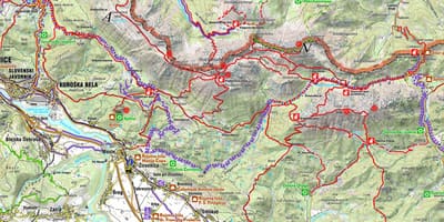Карта Славенскія Альпы