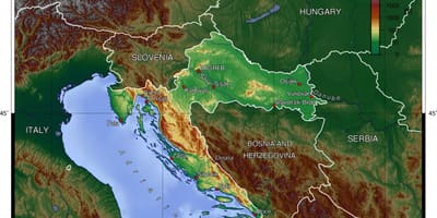 Тапаграфічная карта Славеніі
