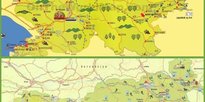 Славенія турыстычная карта