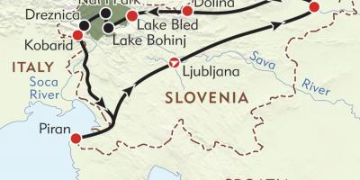 Карта балю Славенія